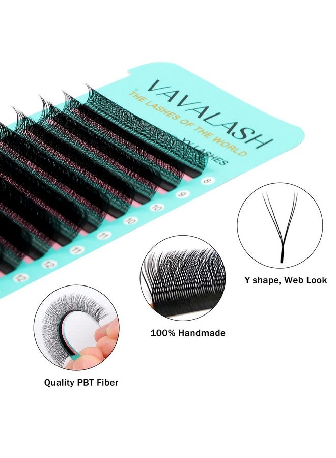 VAVALASH Y Lash Extensions C Curl 0.07Mm 815Mm Mix Tray Easy Premade Volume 2D Fans Eyelash Extension Yy Type Natural Volume Lashes Extension Soft Matte Black Lashes (Yy0.07C815Mm) - Image 2