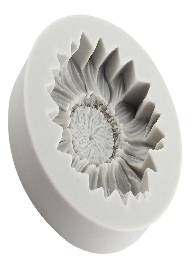 FCKEMLDS Sunflower Silicone Molds 3D Flower Fondant Molds for Cake Decorating Cupcake Topper Candy Chocolate Flower Soap Wax Candle Polymer Clay Gum Paste - Image 4