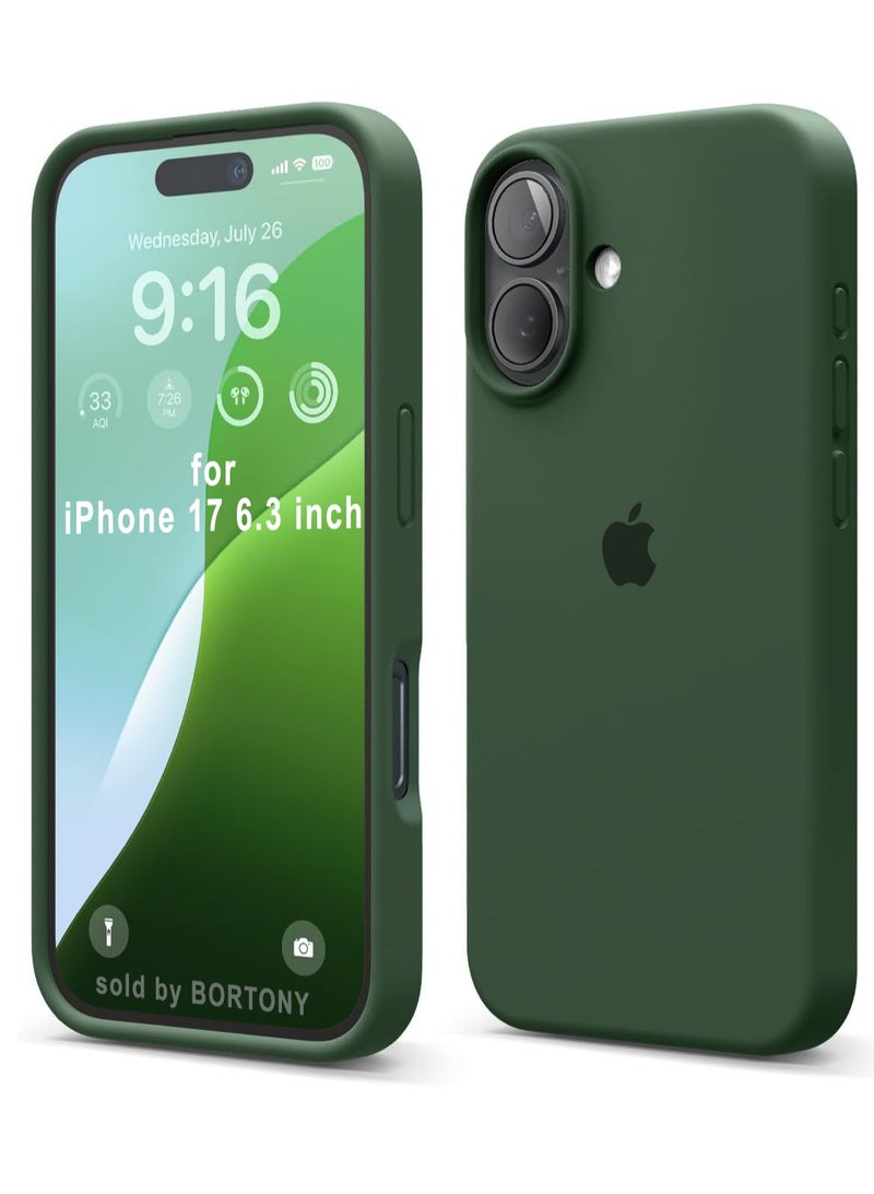 iPhone 17 Case Liquid Soft Silicone Slim iPhone 17 Cover with Inside Microfiber Lining Shockproof Protective Phone Case for iPhone 17 6.3 inch - Image 1