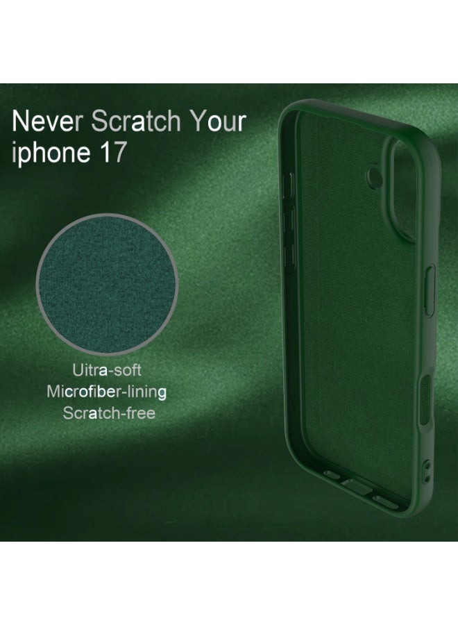 iPhone 17 Case Liquid Soft Silicone Slim iPhone 17 Cover with Inside Microfiber Lining Shockproof Protective Phone Case for iPhone 17 6.3 inch - Image 5