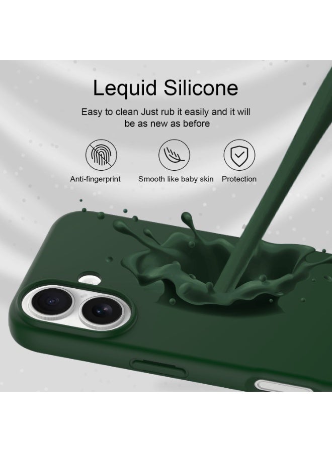 iPhone 17 Case Liquid Soft Silicone Slim iPhone 17 Cover with Inside Microfiber Lining Shockproof Protective Phone Case for iPhone 17 6.3 inch - Image 4