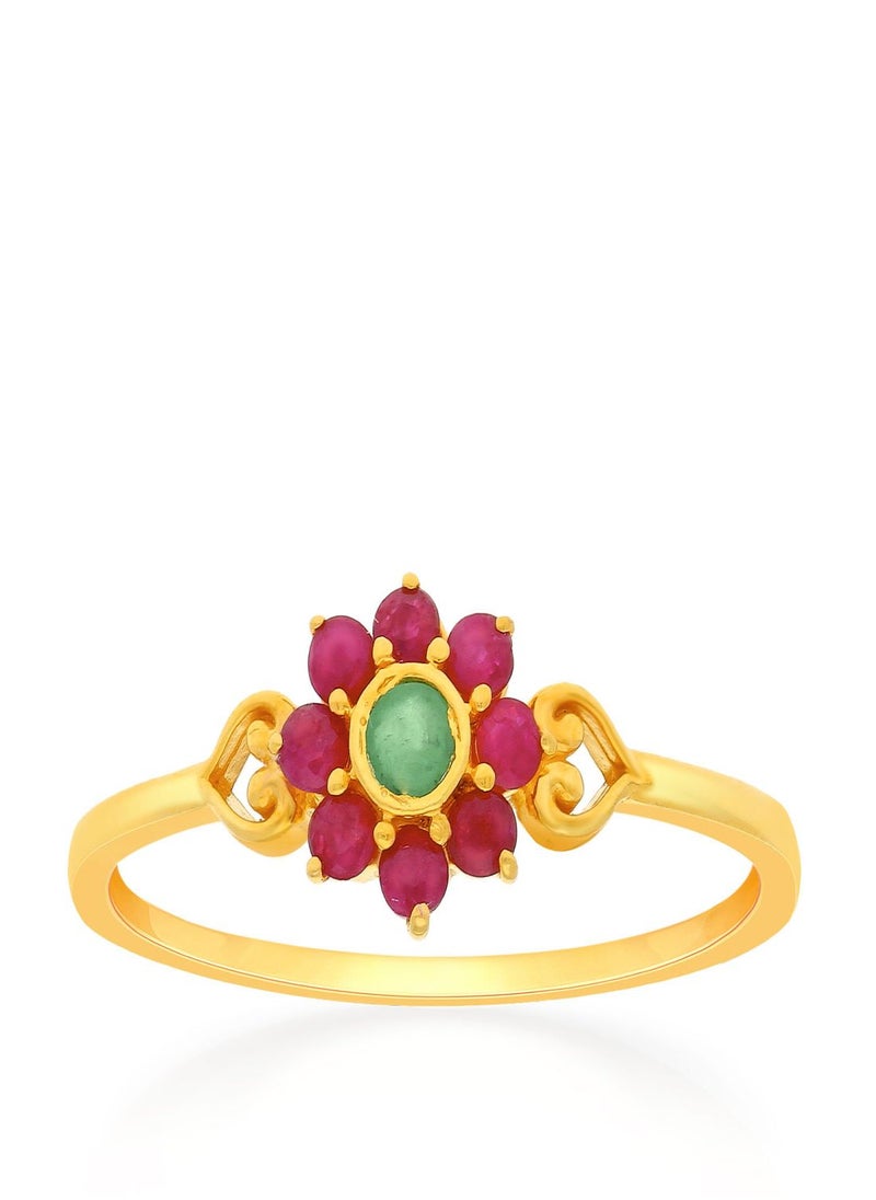 Malabar Gold and Diamonds 22 Carat 916 Purity Precia Gemstone Ring PGNFNC222RN1 for Women  - Image 1
