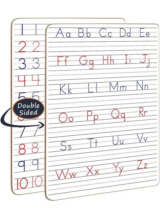 Scribbledo Dry Erase Handwriting Practice For Kids 9 X 12 Inch Alphabet Tracing Board Whiteboard Letter Tracing For Kids Ages 3 5 Write And Wipe Alphabet Practice Cards Letters Writing Board  - Image 2