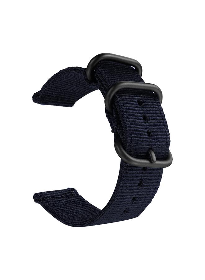 erorex Washable Nylon Canvas Watchband, Band Width:22mm - Image 1
