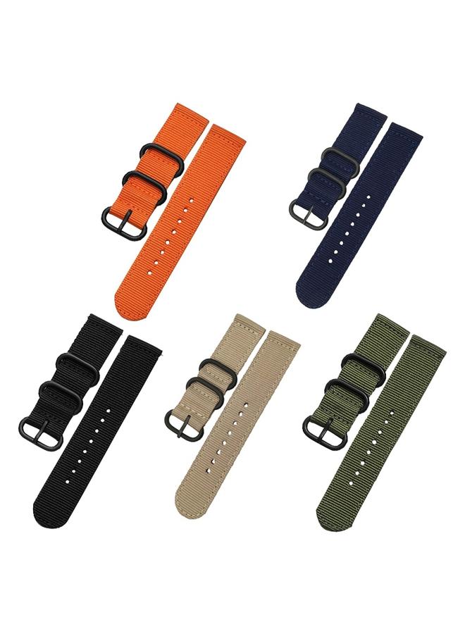 erorex Washable Nylon Canvas Watchband, Band Width:22mm - Image 4