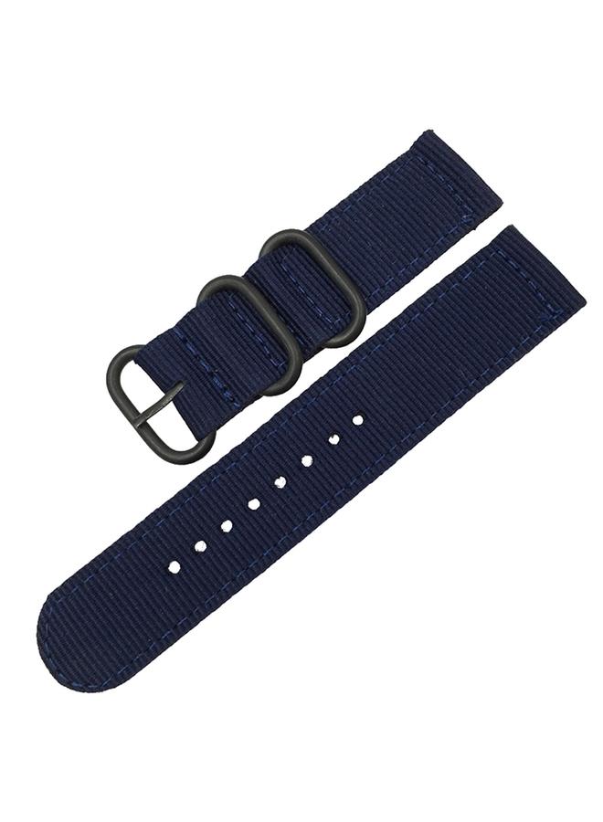 erorex Washable Nylon Canvas Watchband, Band Width:22mm - Image 2