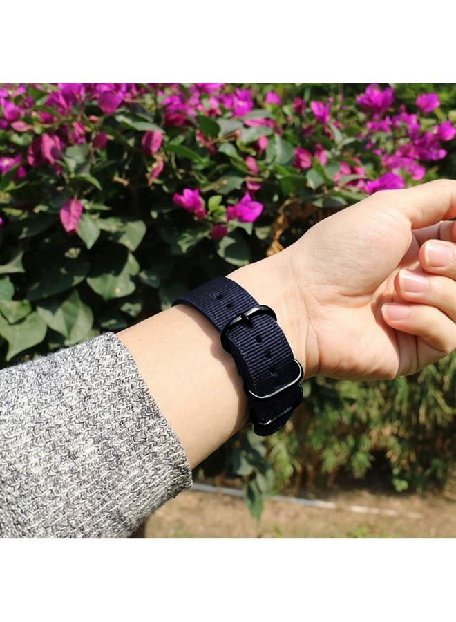 erorex Washable Nylon Canvas Watchband, Band Width:22mm - Image 5