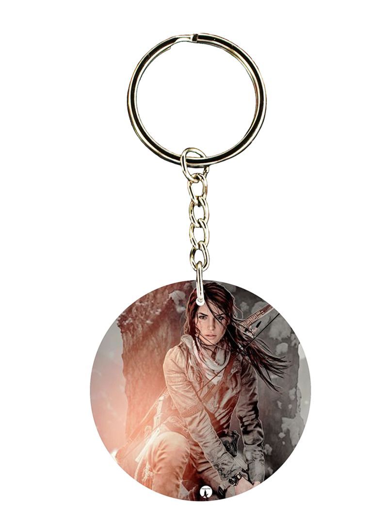 Tomb Raider Printed Keychain