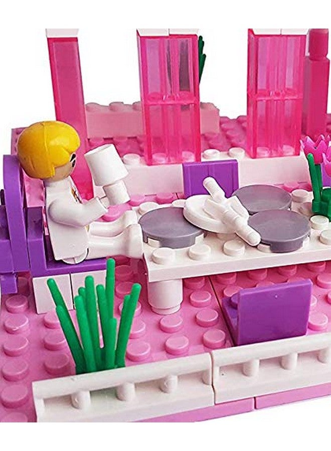 ويبي مجموعة مكعبات بناء قلعة الأميرة الملكية البلاستيكية من ويبي، متعددة الألوان، 254 قطعة - Image 3