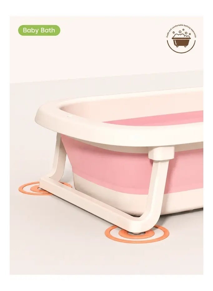 Foldable Bathtub Set for Children (6-in-1) with Accessories and Smart Temperature Sensor - Image 1