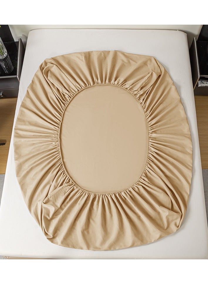 لايف ستايل طقم ملاءات استيك قطنيه 180cm سرير سادة من 3 قطع (2 كيس وسادة + ملاءة واحدة) للفنادق والمنازل والقرى السياحية - Image 4