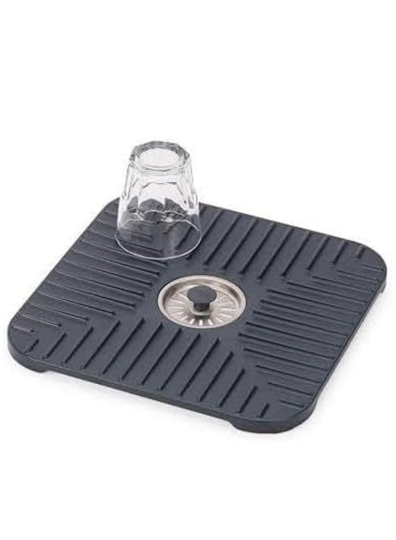 Fast Sink Drain Mat - Removable Stopper and Drain Guard Prevents Clogging, Anti-Slip Design, Fast Water Flow, Versatile for Kitchen and Laundry Rooms - Image 2