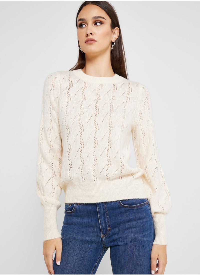 VERO MODA - Crew Neck Knitted Sweater - Image 1