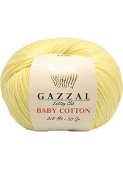Gazzal Baby Cotton Yellow Baby Wool-3413 