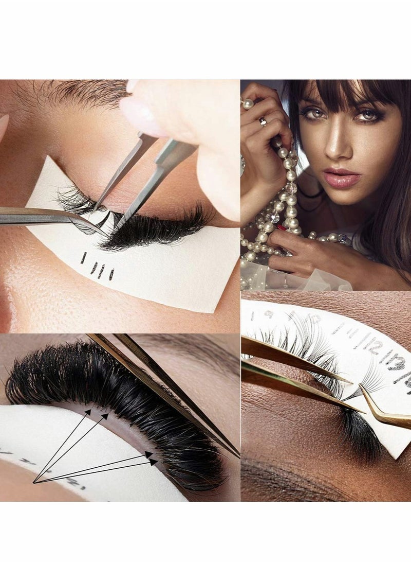 Hypoallergenic Eyelash Extension Tape and Foam Pads 110 PCS Lint Free Medical Under Eye Supplies Waterproof Beauty Tools