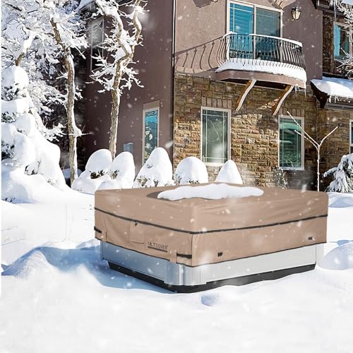 ULTCOVER Waterproof 600D Polyester Square Hot Tub Cover Outdoor SPA Covers 85 x 85 inch - Image 5