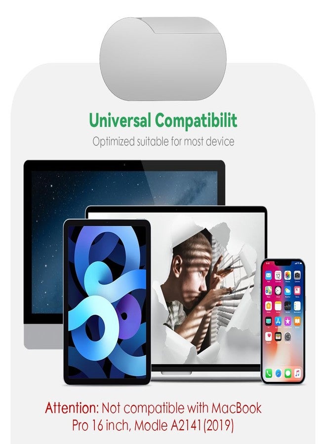 CloudValley Ultra-Thin Metal Webcam Cover for MacBook Pro/iPad/Laptop - 0.015" Privacy Camera Protector with 3M Adhesive (2-Pack) No Residue, Universal Fit for Laptop Accessories (Silver) - Image 5