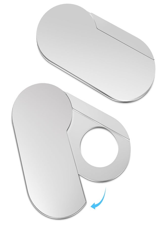 CloudValley Ultra-Thin Metal Webcam Cover for MacBook Pro/iPad/Laptop - 0.015" Privacy Camera Protector with 3M Adhesive (2-Pack) No Residue, Universal Fit for Laptop Accessories (Silver) - Image 1