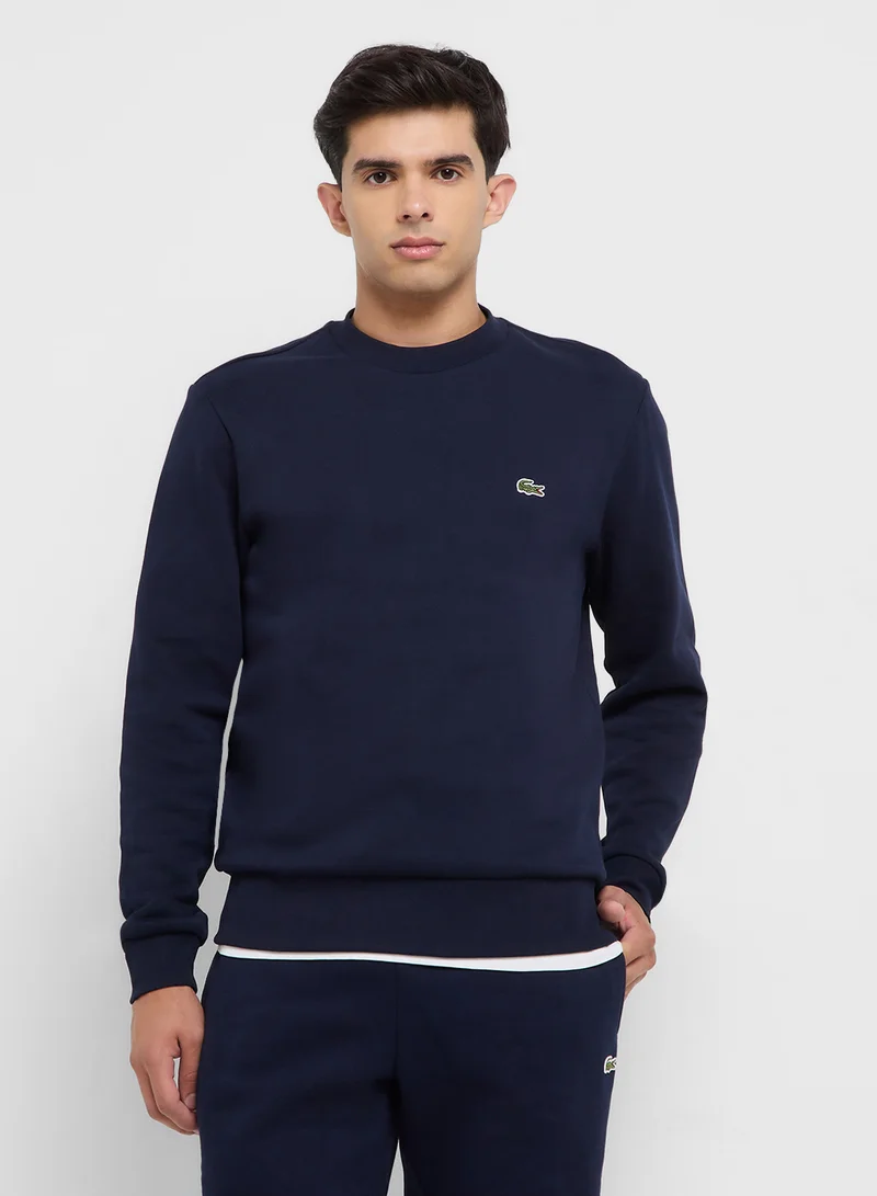 LACOSTE Brushed Fleece Sweatshirt