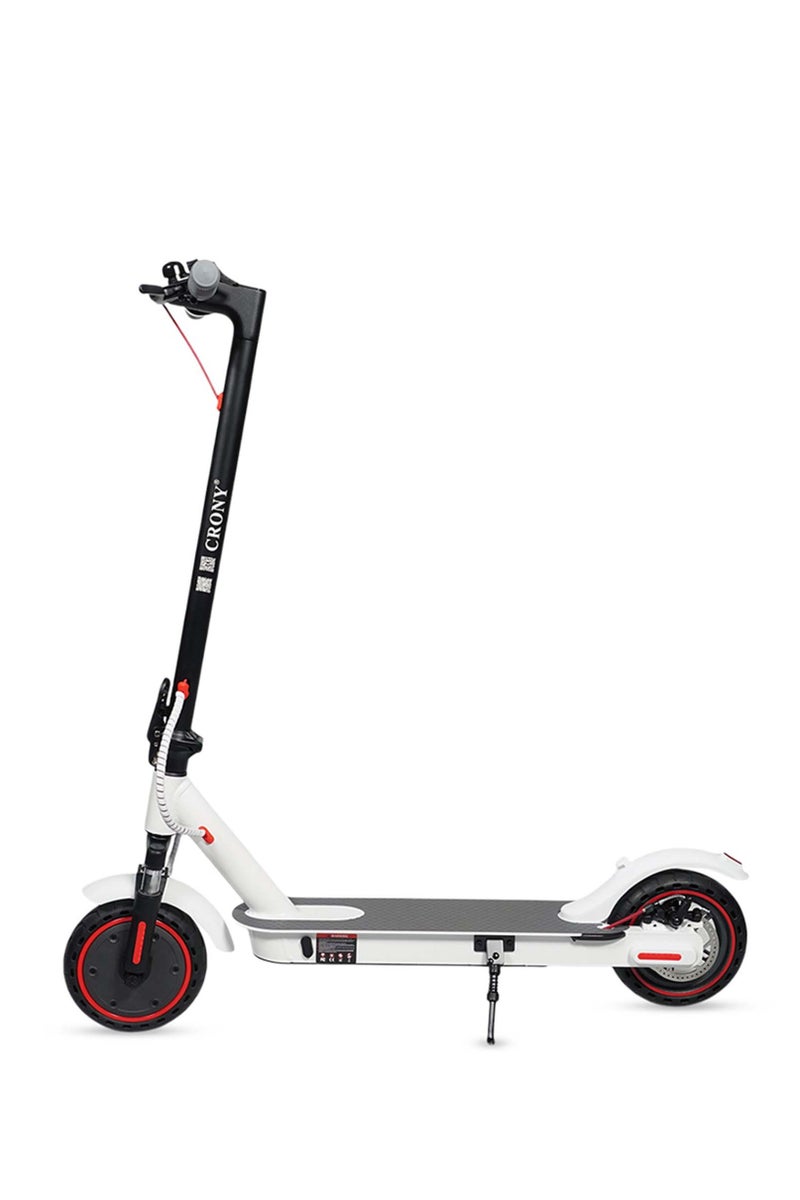 Crony Xm M365 Kids E Scooter With Suspension And App 25-45km/H Speed 250w Motor 36v/7.8ah Battery, 10-25km Range, Electric Scooter Aluminium Alloy Folded 8.5 Inch Tires | Rear Disc Brakes, 100kg Max Load, Led Headlamp, App Connectivity, Foldable & Portable Electric Back For Adults & Keens, Electric Skateboard For Commuting & Leisure, Long-Range Motorized Scooter With Easy Folding, Lightweight High-Performance Commuter Urban Glider,Electric Kick Scooter,Smart Ride,White - Image 1