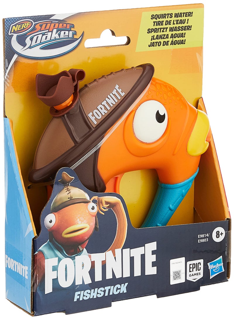 SUPER SOAKER SUPERSOAKER Nerf Fortnite Fishstick Water Blaster - Fortnite Fishstick Character Design - Easy-to-Carry Micro Size - for Kids  Youth  Adults - Image 3