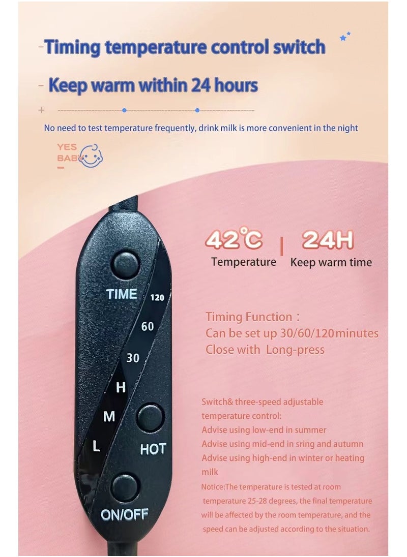 Goolsky Portable Baby Bottle Warmer, Travel Milk Heat Keeper Thermostatic Bottle Cover for Baby Milk, Used in Home, Outside and in Car  - Image 2