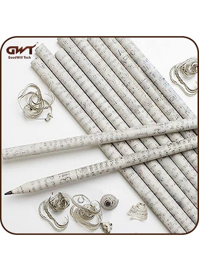 GoodWill Tech Recycled Newspaper Pencils Eco-Friendly For Kids School | Non-Toxic, Suitable For All Art & Craft, General Home, Office Or School Use, Writing, Sketching, Drawing Pack Of 20 - Image 4