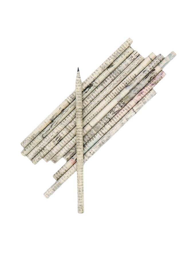 GoodWill Tech Recycled Newspaper Pencils Eco-Friendly For Kids School | Non-Toxic, Suitable For All Art & Craft, General Home, Office Or School Use, Writing, Sketching, Drawing Pack Of 20 - Image 1