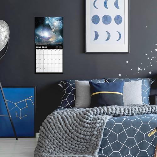 Vindora 2026 Wall Calendar - Hubble Telescope Wall Calendar 2026, January 2026 - December 2026, 12" x 24" (Open), Hanging Hook, Blocks and Holidays - Stunning Hubble Discoveries - Image 2