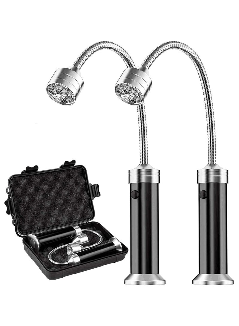 راكسوم ضوء شواية الشواء، مجموعة إضاءة شواء مغناطيسية قابلة للتعديل 360 درجة، أضواء شواء خارجية، ملحقات شواء، فائقة السطوع للطهي الليلي في الهواء الطلق، مقاومة للماء والحرارة، بطارية غير متضمنة (عبوتان) - Image 1