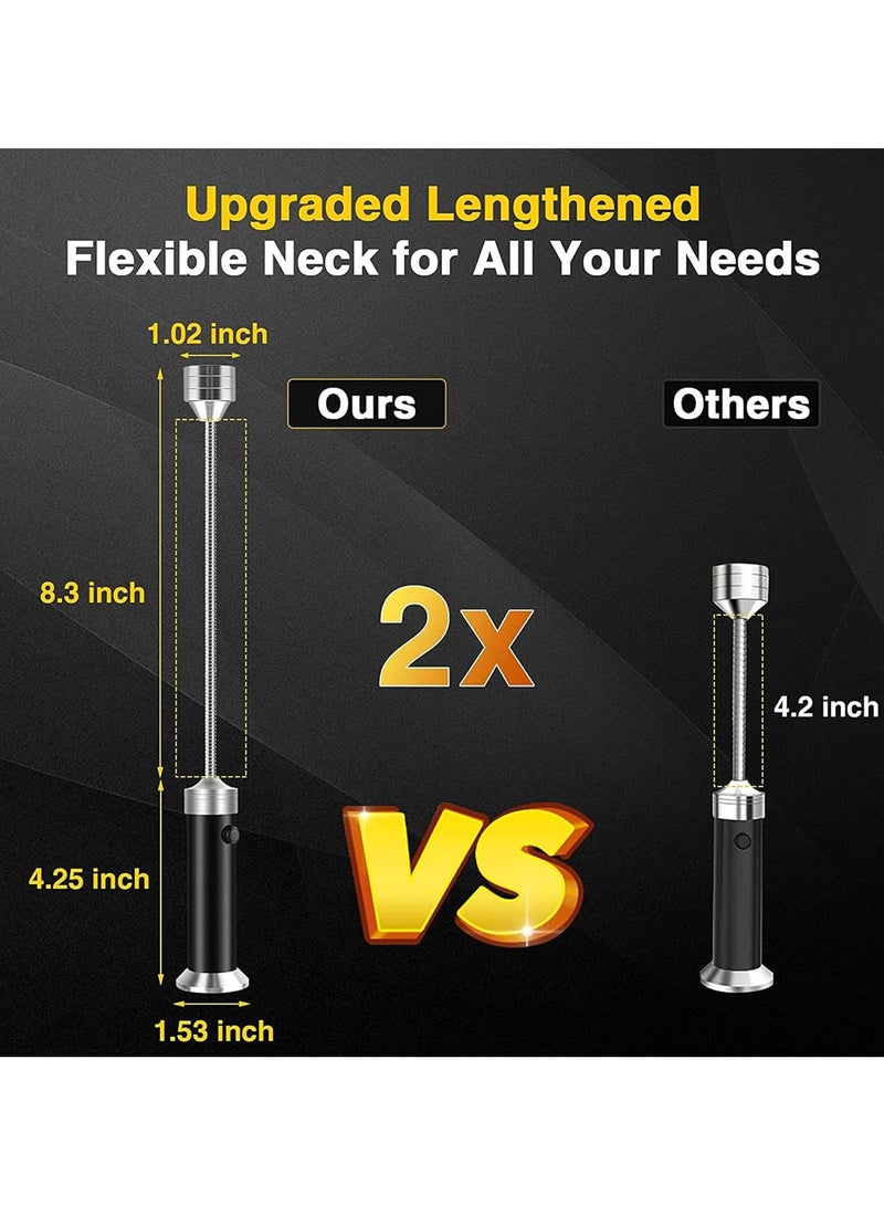 راكسوم ضوء شواية الشواء، مجموعة إضاءة شواء مغناطيسية قابلة للتعديل 360 درجة، أضواء شواء خارجية، ملحقات شواء، فائقة السطوع للطهي الليلي في الهواء الطلق، مقاومة للماء والحرارة، بطارية غير متضمنة (عبوتان) - Image 4