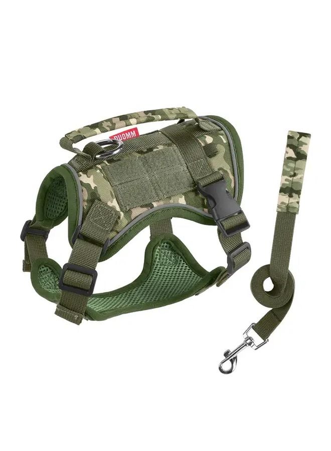 ترقية 1680D مضاد سحب مجموعة هراسة الكلب والمقود الأخضر XL شرائط عاكسة - Image 1