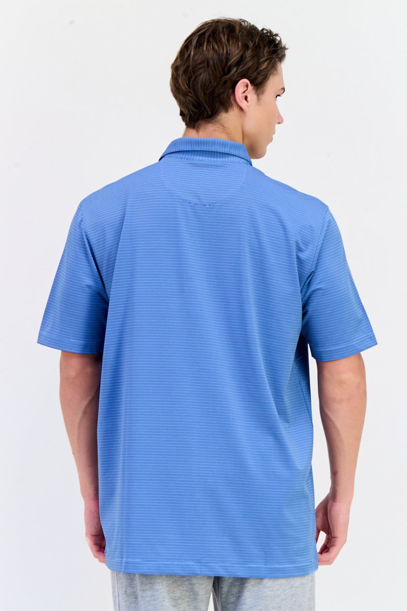 Greg Norman Men Sportswear Fit Short Sleeves Outdoor Polo Shirt, Multicolor  - Image 2