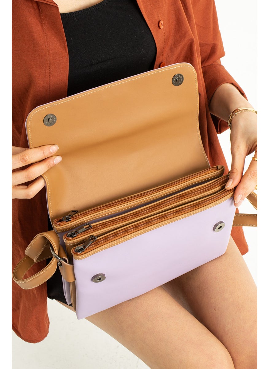 unique crane bags Women's Lilac Cross, Shoulder, Messenger Bag  - Image 3