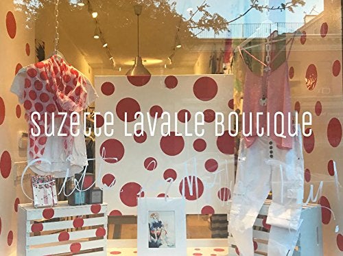 Create-A-Mural Polka Dot Wall Stickers, Wall Decor Stickers, Wall Dots, Vinyl Circle Room Dot Decals (Red) - Image 2