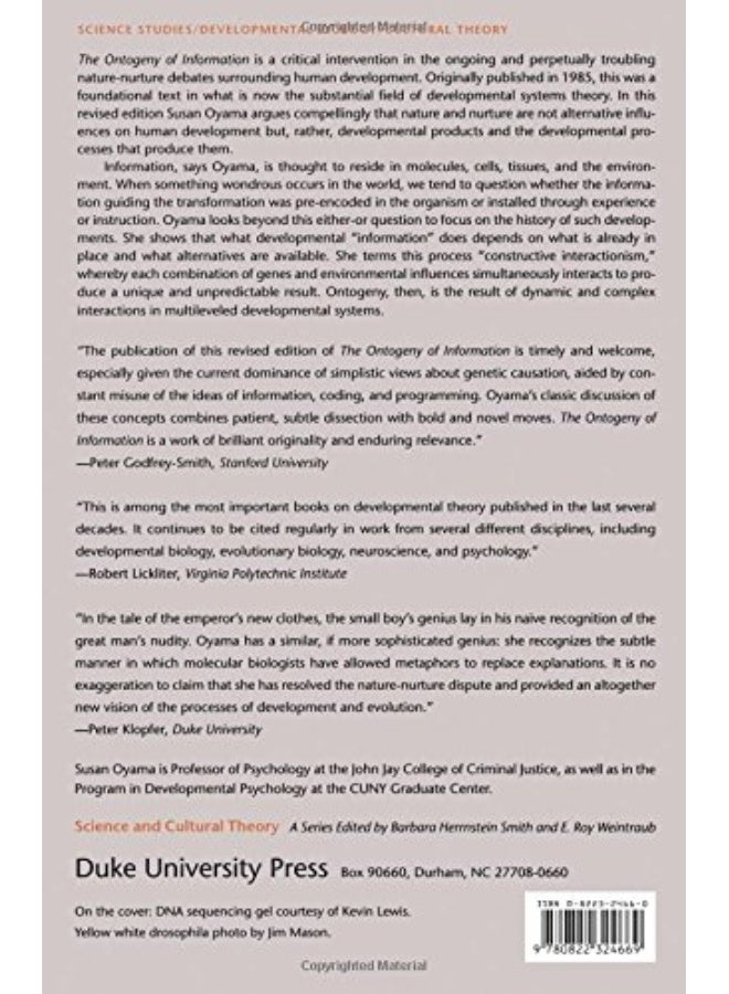 The Ontogeny of Information: Developmental Systems and Evolution - Image 2