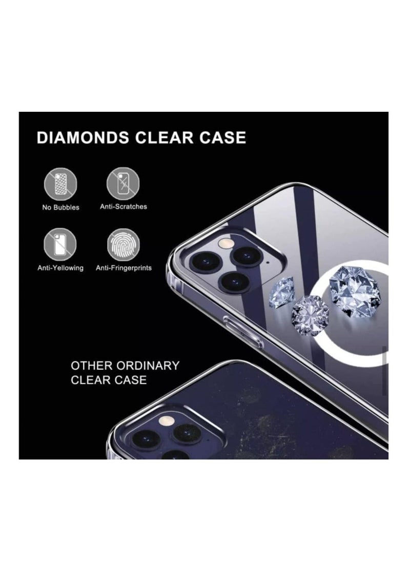 Iphone 14 Pro Case with Magnetic Ring Compatible with Mag-Safe Accessories, Slim Fit, Anti-Yellowing Shockproof Protective Case for Iphone 14 pro  - Image 5
