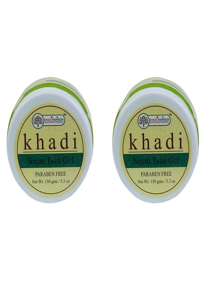 Khadi Rishikesh Herbal Neem Tulsi Gel Combo Set Pack Of 2 x 150 gm (300 gm) - Image 1