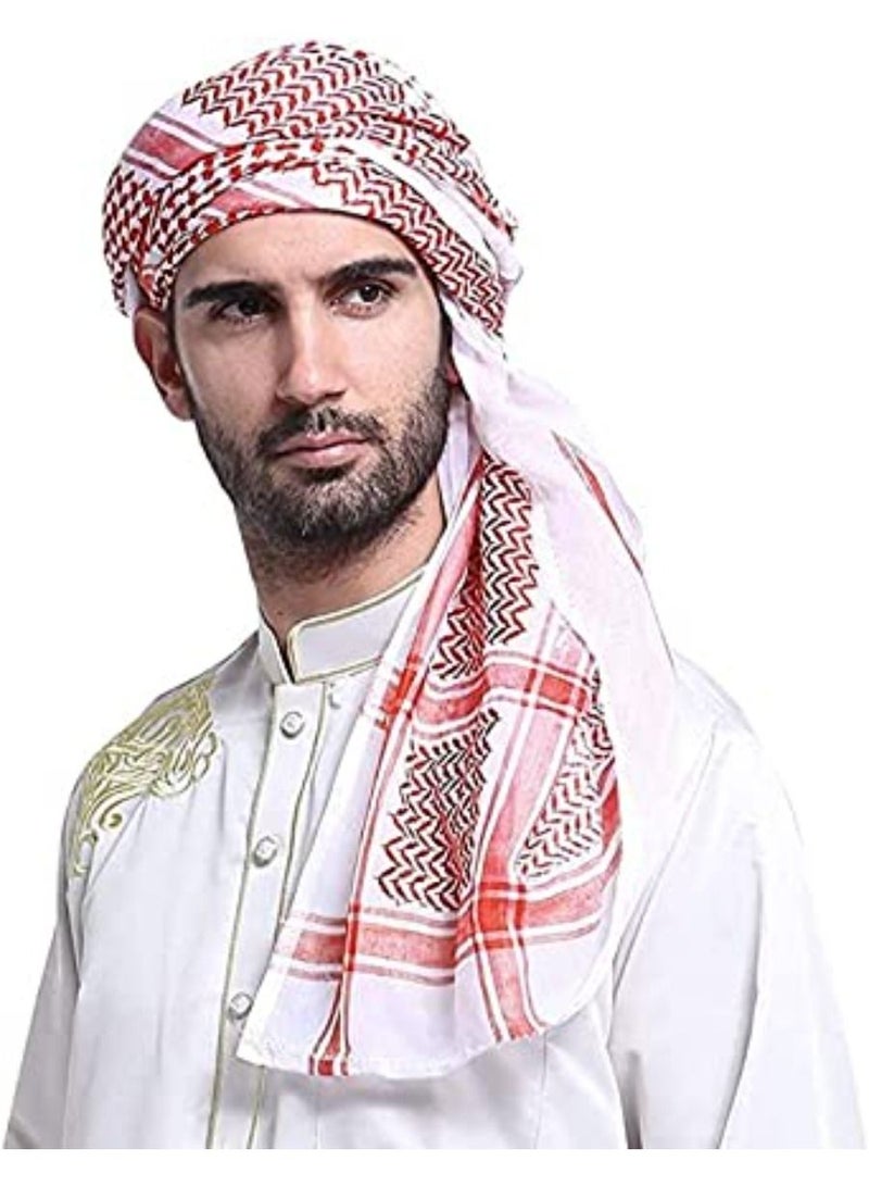 QUESERA PREMIUM QUALITY ARAFAT DESERT SCARF FOR MEN AND WOMEN BIG SHOULDER RUMAAL SCARFNECKERCHIEF SCARF MUSLIM SHOULDER RUMAAL SHEMAGH KEFFIYEH  - Image 3