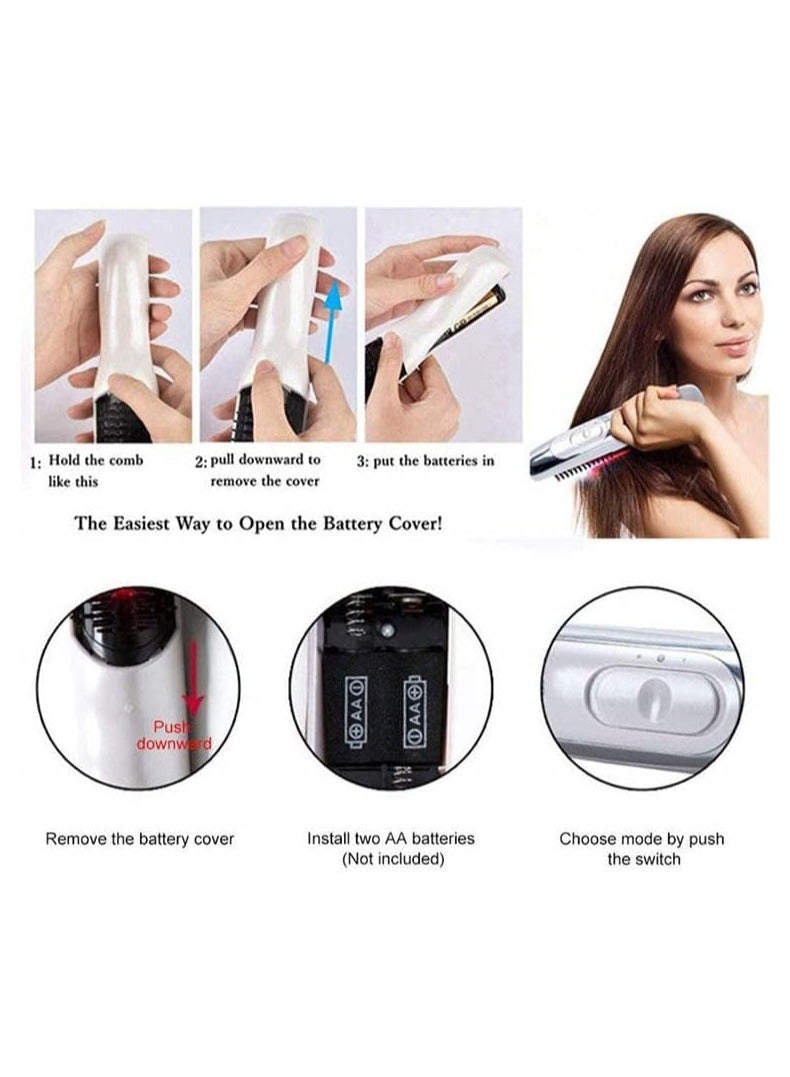 general Electric Massage Combs, Hair Loss Prevention Tools Infrared Massager Brushes Hair Growth Stimulator Scalp Massage Combs Vibrating Hair Brushes For Hair Growth Depressurising Deep Cleansing and Full - Image 2