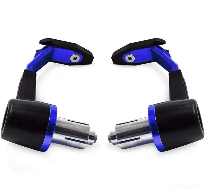 GONAMA Universal 7/8in 22mm Motorcycle Adjustable CNC Aluminum Handlebar Brake Clutch Lever Hand Guard Protector for Motorcycle, Motorbike (Blue) - Image 3