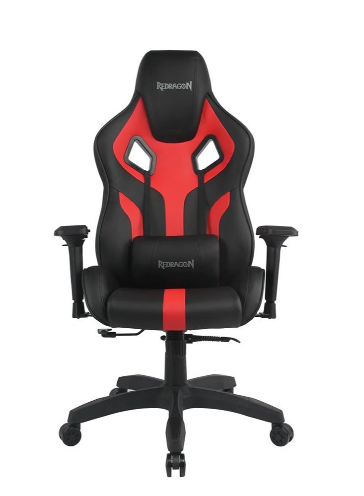 REDRAGON Capricornus C502 Gaming Chair Black Red - Image 2
