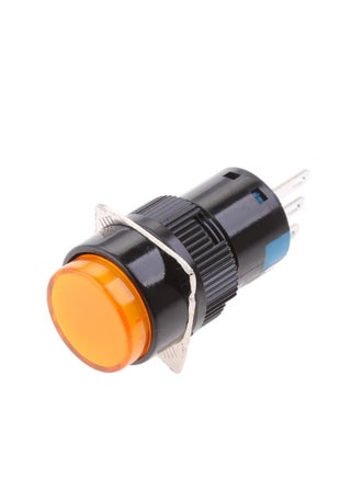 KNP LED Push Button Yellow 4P is a compact and efficient switch designed for applications requiring reliable on/off control with a bright indicator Featuring a built in LED this push button switch enhances visibility and provides clear feedback on the switch status making it ideal for control panels and devices. - pzsku/Z47FE54CDF51F137FFE66Z/45/_/1726922836/fef4e56c-789e-45fa-bda8-b3d797d7a15e