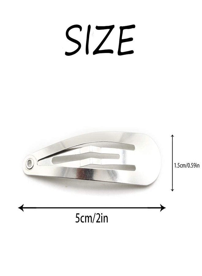Dofash 12PCS Snap Hair Clips For Women-Non Slip & Metal Hair Barrettes, 5cm 2'' Small Clips For Thin & Fine Hair,Silver - Image 5