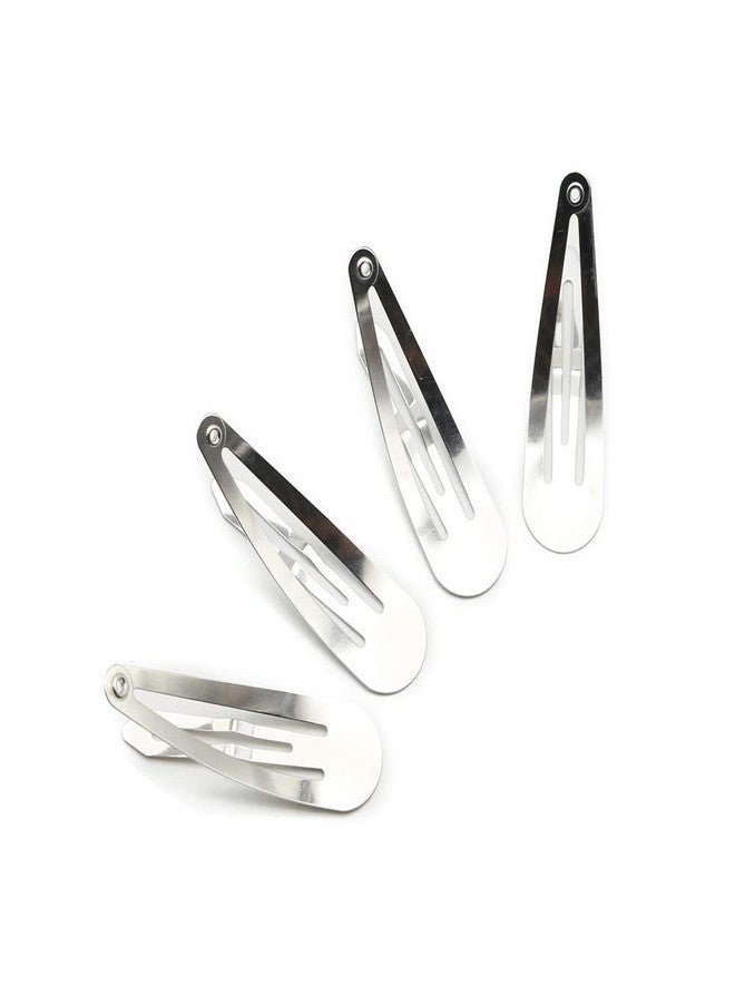 Dofash 12PCS Snap Hair Clips For Women-Non Slip & Metal Hair Barrettes, 5cm 2'' Small Clips For Thin & Fine Hair,Silver - Image 3