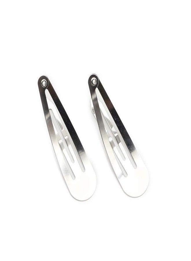 Dofash 12PCS Snap Hair Clips For Women-Non Slip & Metal Hair Barrettes, 5cm 2'' Small Clips For Thin & Fine Hair,Silver - Image 4