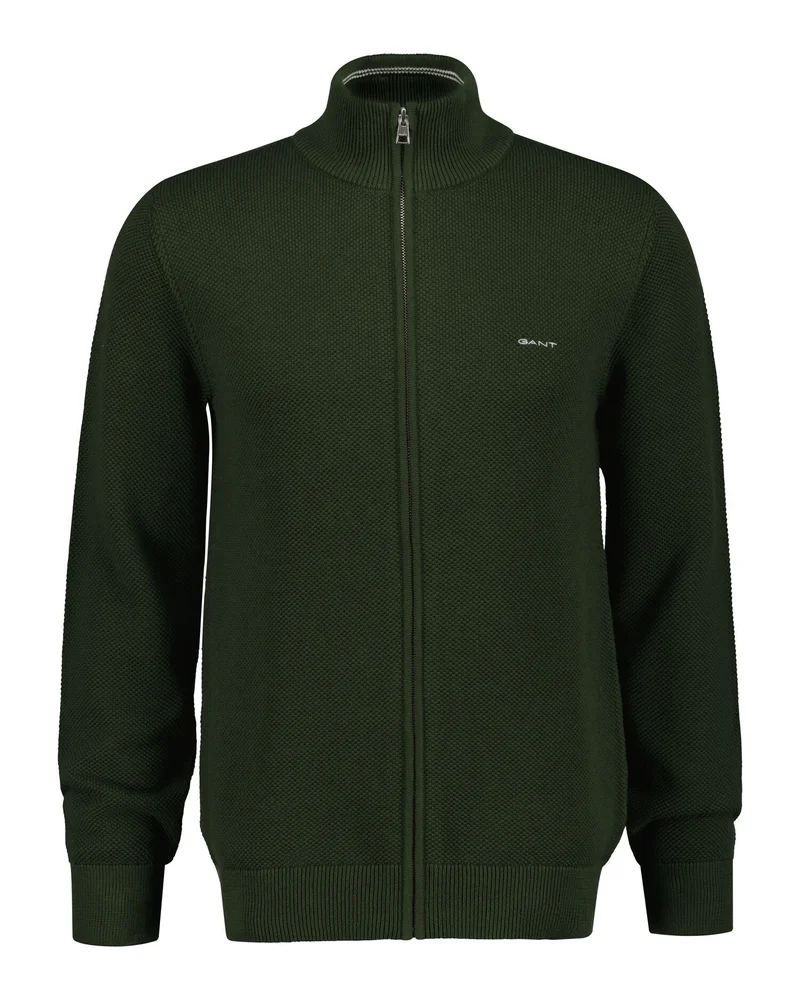 غانت Gant Cotton Piqué Zip Cardigan