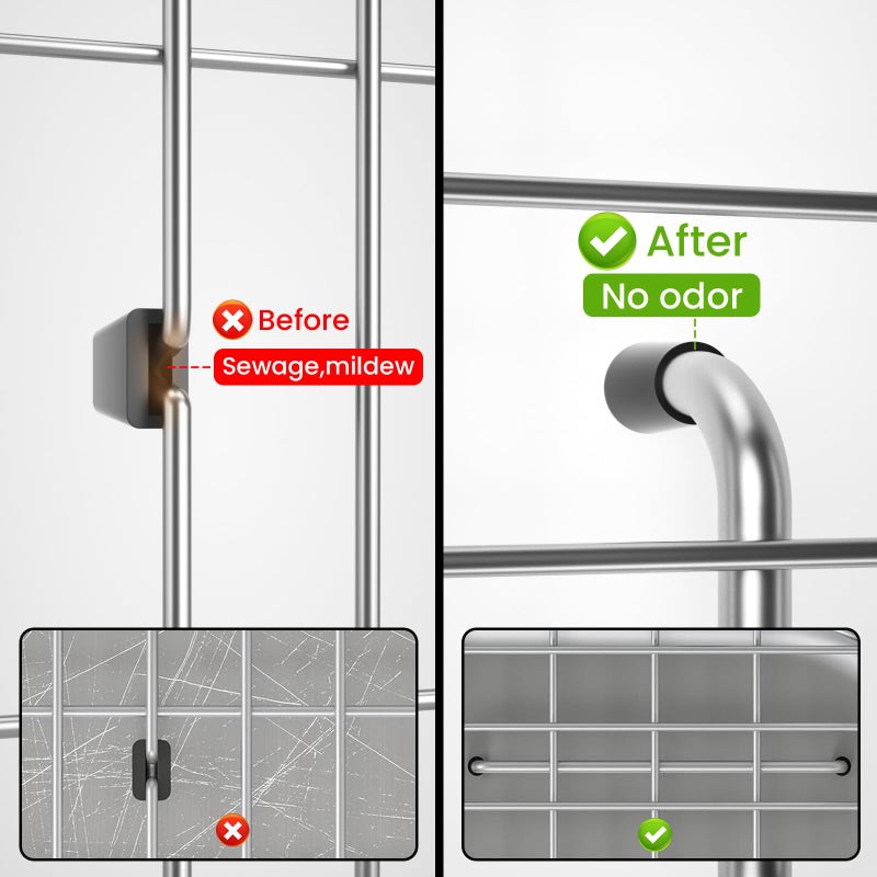 TOENMAN Kitchen Sink Grid and Sink Protectors, Stainless Steel Sink Grids for Bottom of Kitchen Sinks, 26" x 14" with Rear Drain for Single Bowl Sinks - Image 3