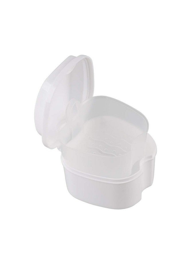 Coolrunner Denture Case, Denture Cup with Strainer, Coolrunner Denture Bath Box False Teeth Storage Box with Basket Net Container Holder for Travel, Retainer Cleaning - Image 5