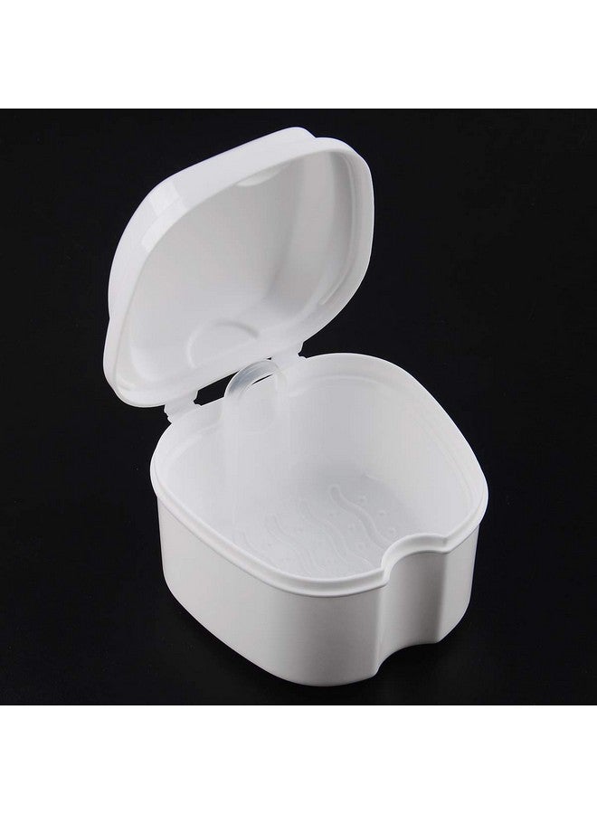 Coolrunner Denture Case, Denture Cup with Strainer, Coolrunner Denture Bath Box False Teeth Storage Box with Basket Net Container Holder for Travel, Retainer Cleaning - Image 1